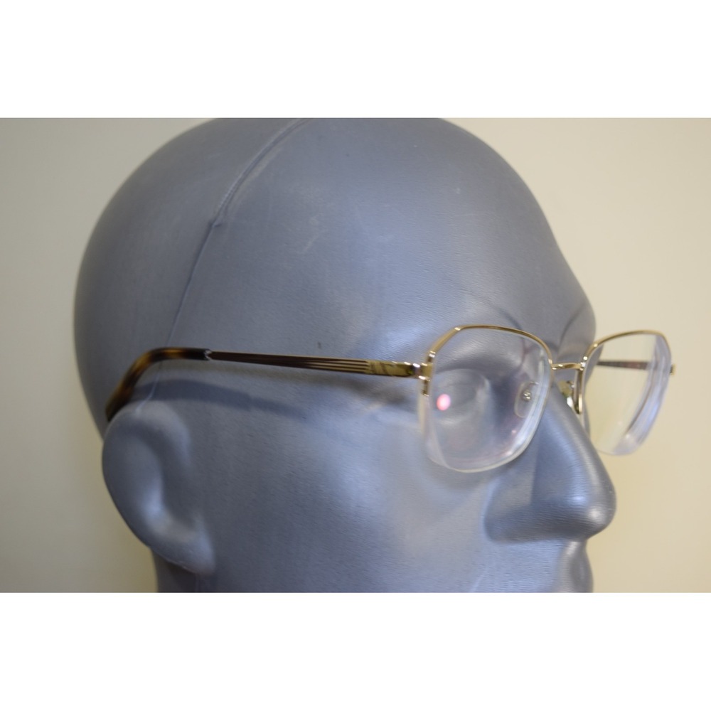 Armani Exchange AX 1045 6110 Gold Brown Half Rim Eyeglasses Frames 53 18 140